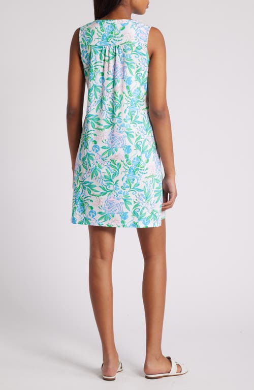 Shop Lilly Pulitzer ® Dev Floral Pima Cotton Dress In Resort White Just A Pinch