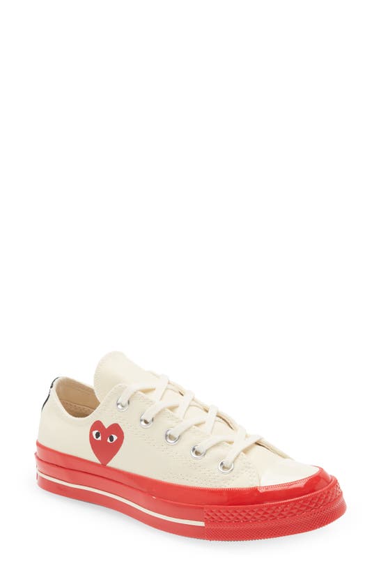 Comme Des Garçons X Converse Chuck Taylor® Red Sole Low Top Sneaker In ...