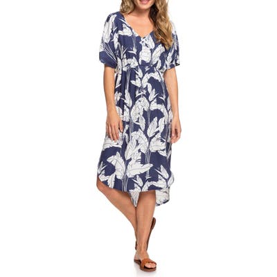 Roxy Flamingo Shades Print Dress, Blue