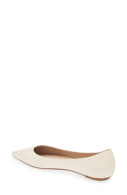 Stuart Weitzman Emilia Pointed Toe Flat In Seashell