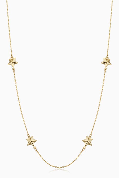 Shop Oradina 14k Yellow Gold Street Star Necklace