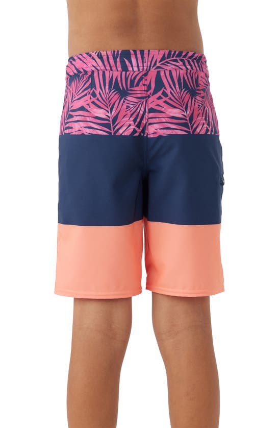 O'neill Kids' Hyperfreak Heat Block Swim Trunks In Coral