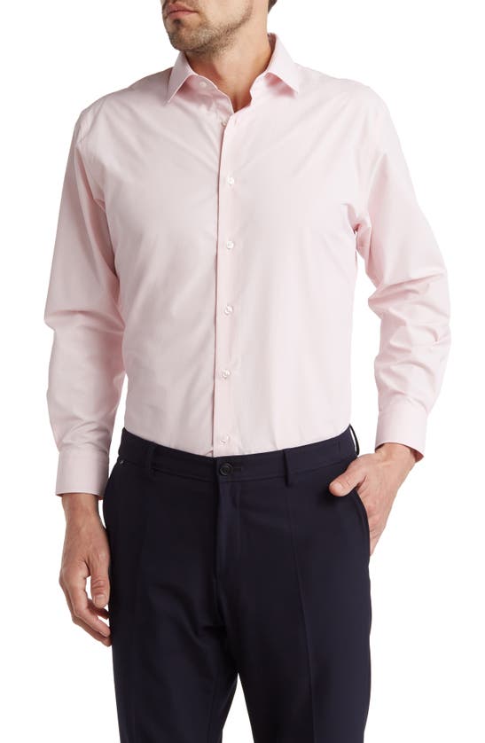 Shop Nordstrom Rack Trim Fit Button-down Dress Shirt In Pink Cake