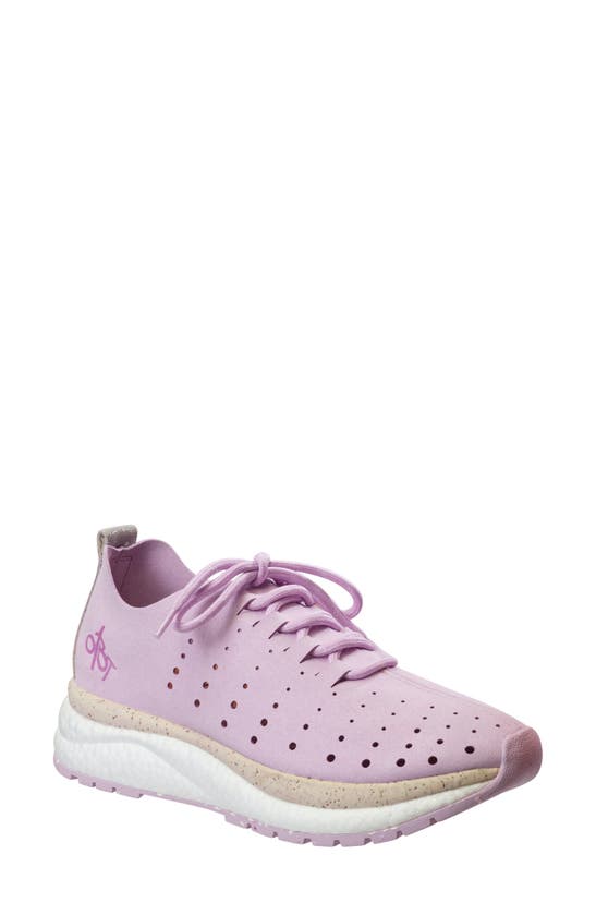 Otbt Alstead Perforated Sneaker In Purple