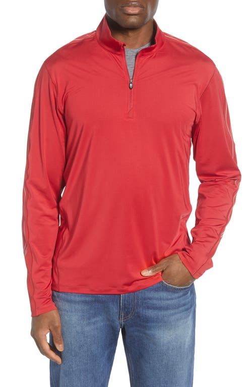 Cutter & Buck Pennant Classic Fit Half Zip Pullover in Cardinal Red