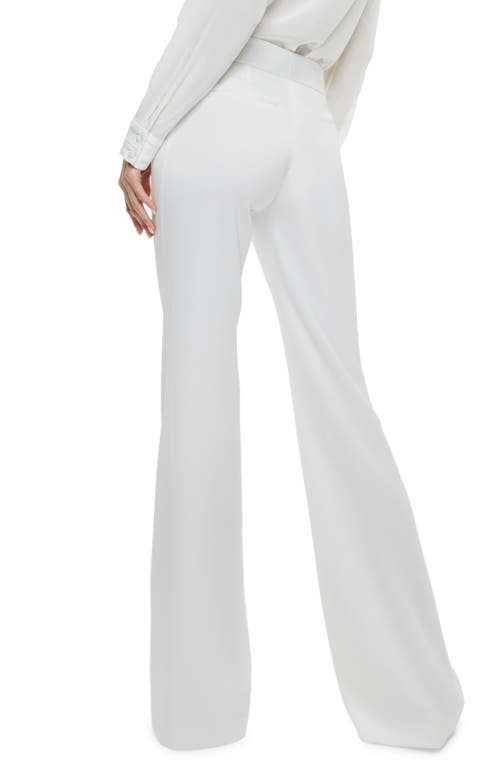 Shop Alice And Olivia Alice + Olivia Andrew Slim Bootcut Pants In Off White