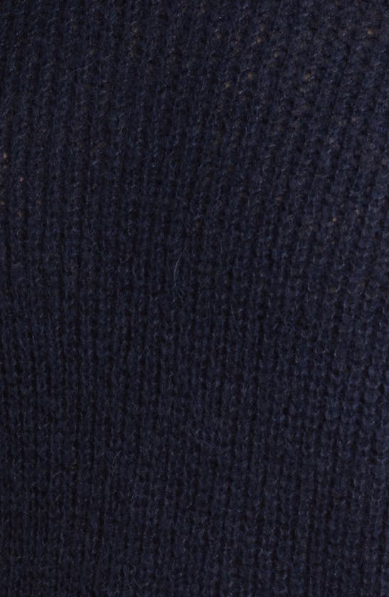 Madewell Ribbed Crewneck Sweater In Deep Indigo