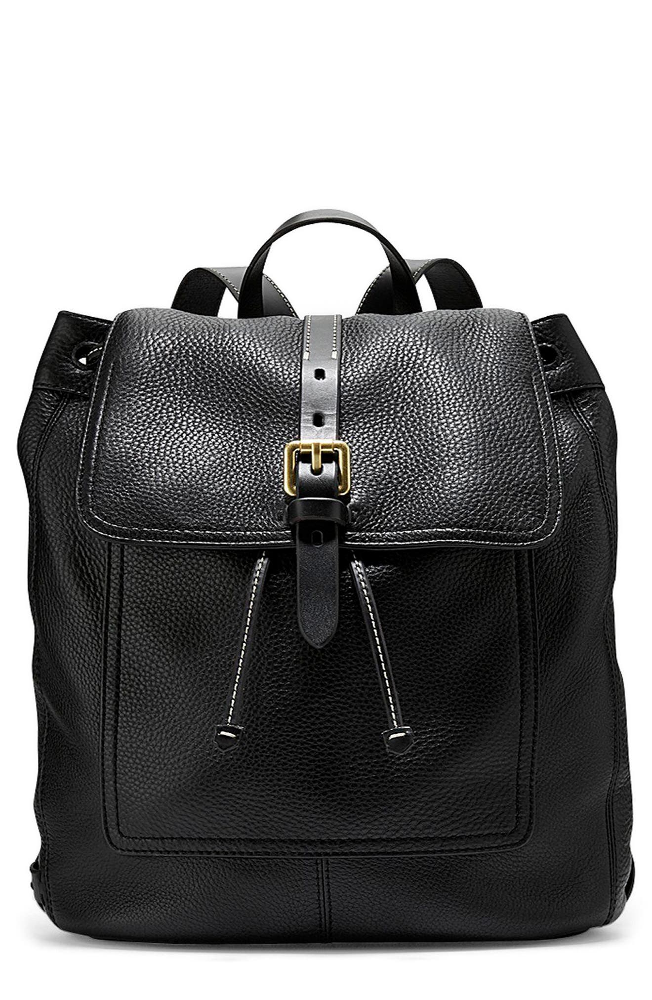 cole haan leather backpack