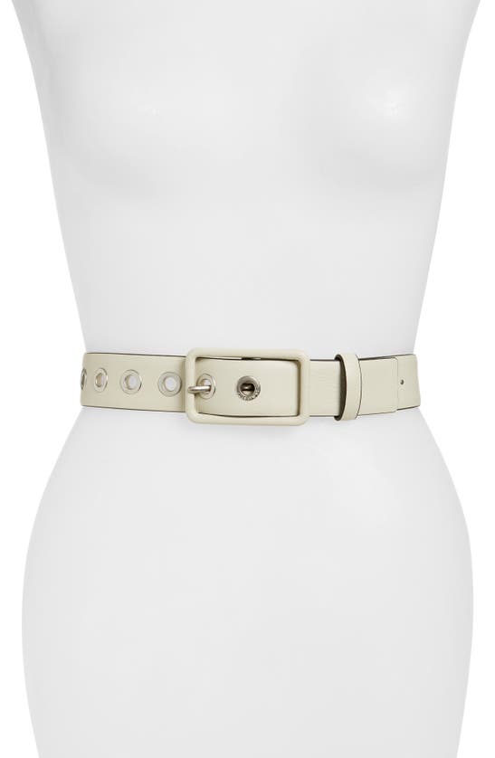Allsaints Feather Edge Belt In Off White | ModeSens display picture 3