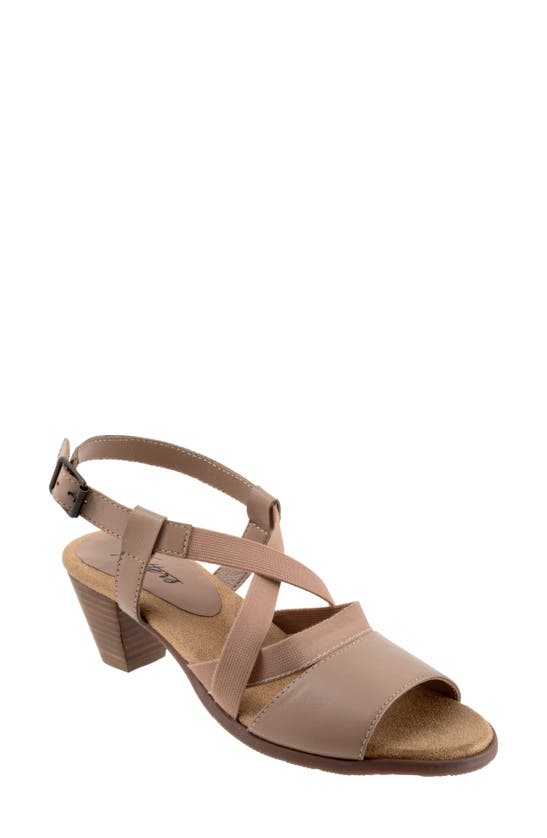 Shop Trotters Meadow Ankle Strap Sandal In Taupe