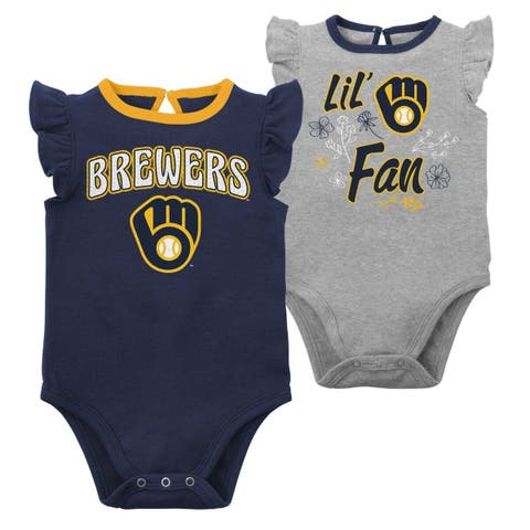 Girls Infant Colosseum Navy/Heather Gray West Virginia