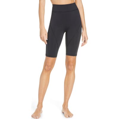 Free People Fp Movement Biker Baby Shorts, Black