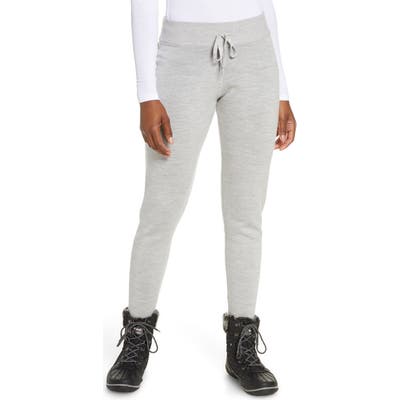 Icebreaker Carrigan Wool Blend Sweater Knit Jogger Pants, Grey