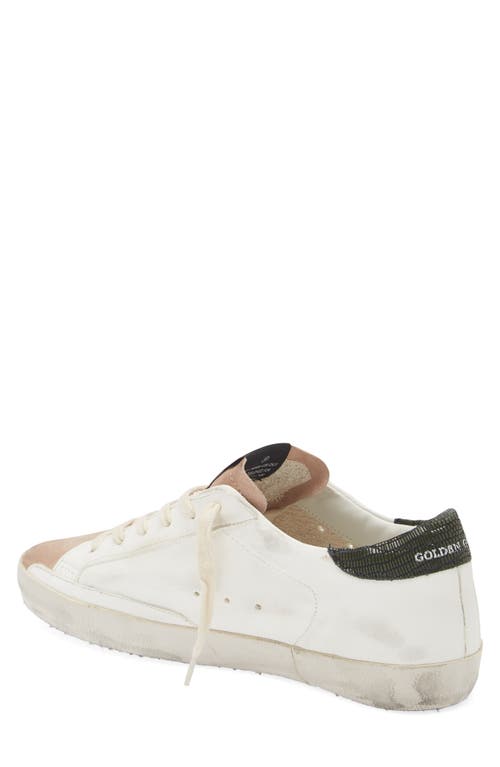 Golden Goose Super-star Low Top Sneaker In White/silver