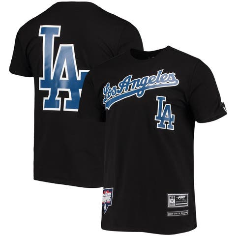 Men's Mitchell & Ness Fernando Valenzuela Black Los Angeles Dodgers Cooperstown Collection Portrait T-Shirt Size: Small