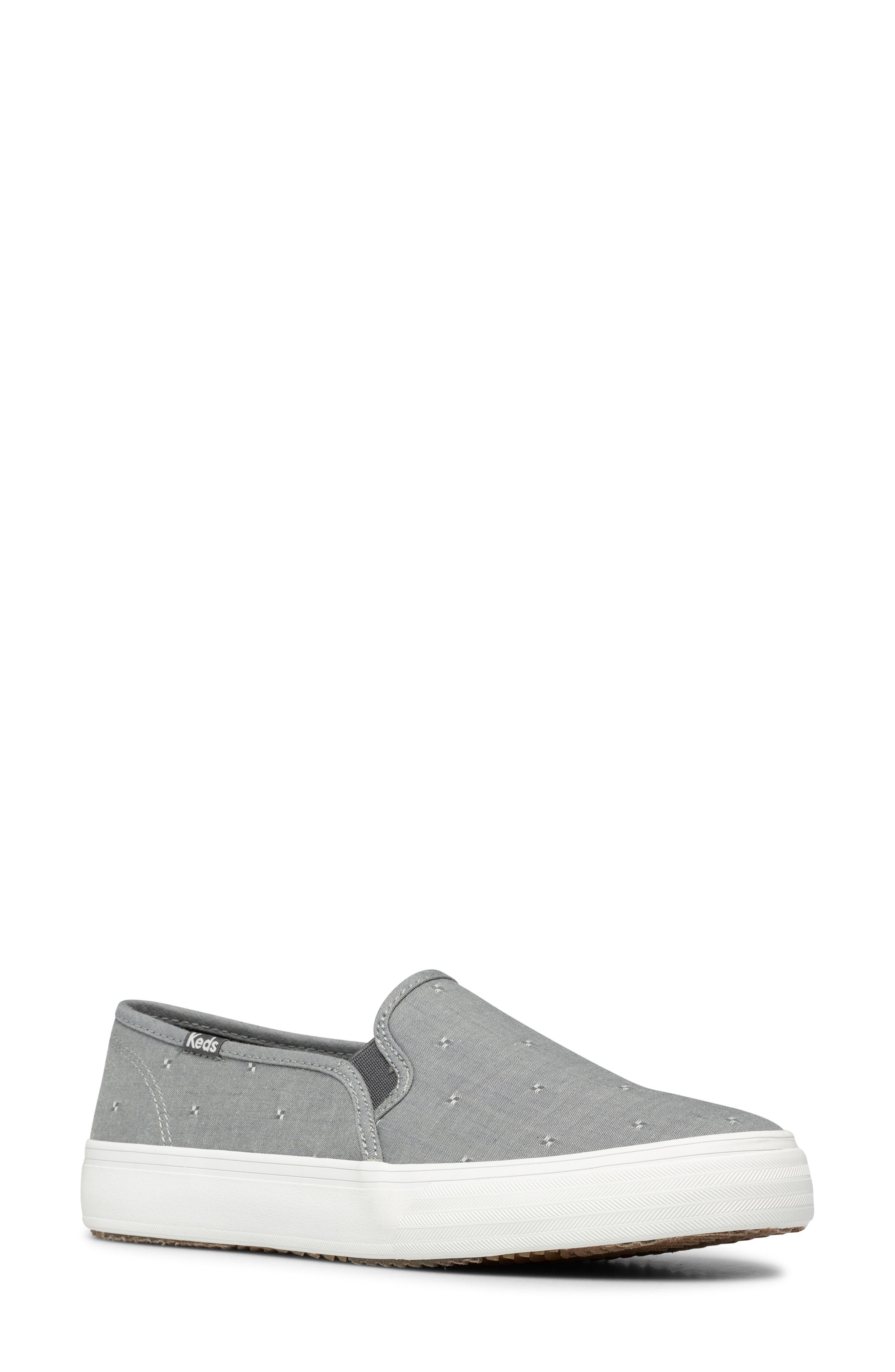 grey van slip ons