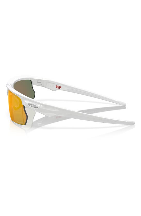 Shop Oakley Bisphera 68mm Prizm™ Gradient Oversize Rectangular Sunglasses In Ruby