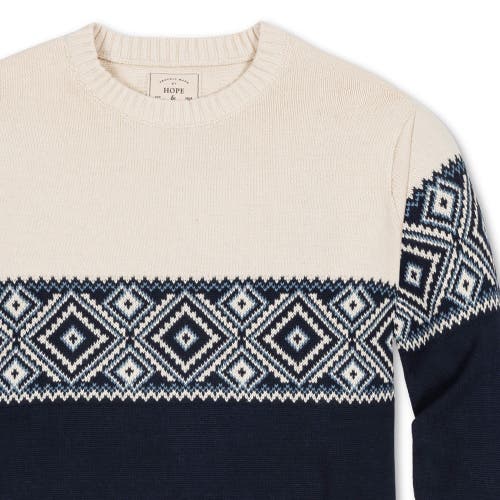 Hope & Henry Organic Fair Isle Sweater In Ski Lodge Intarsia