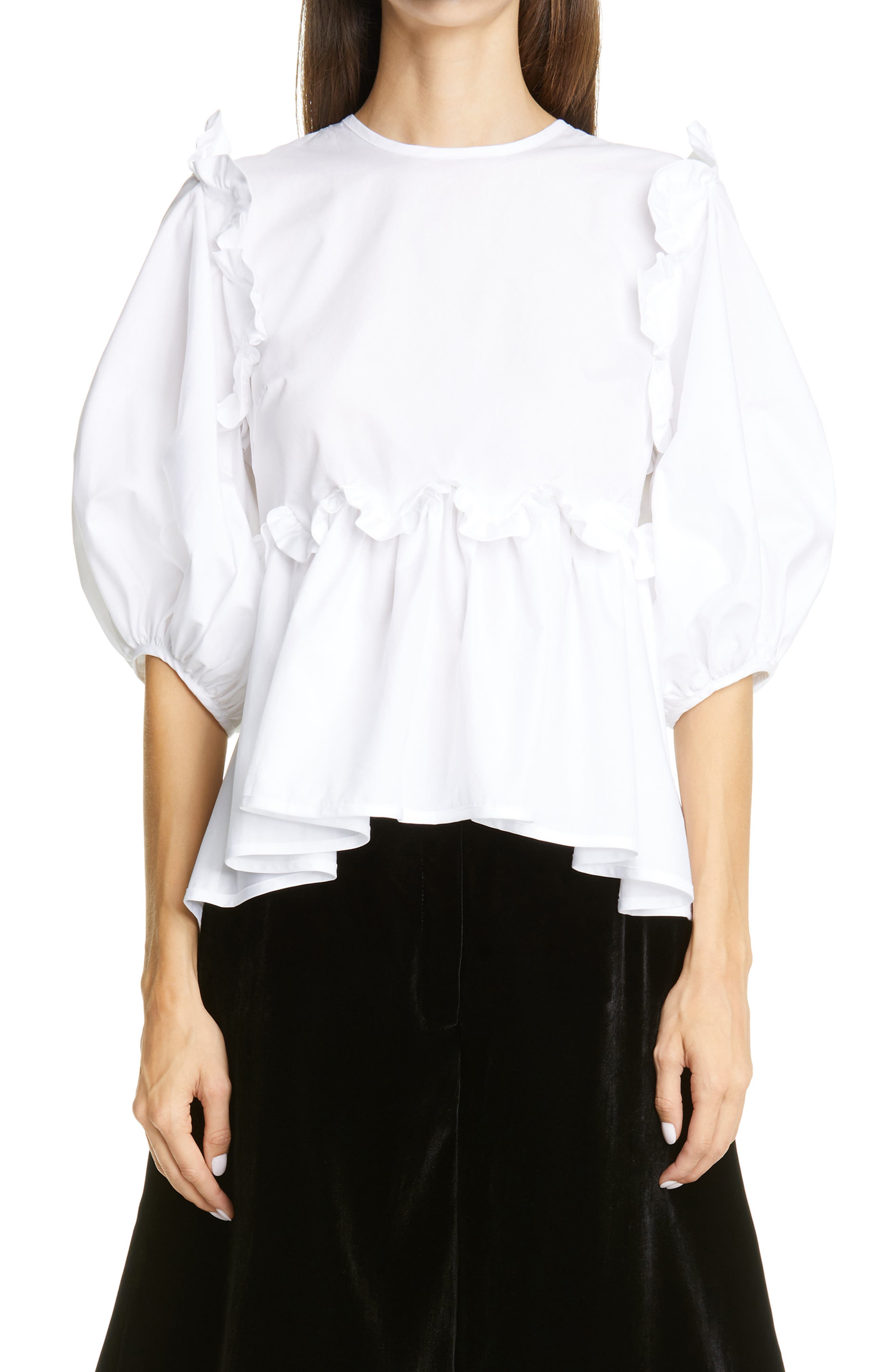 marie ruffle top