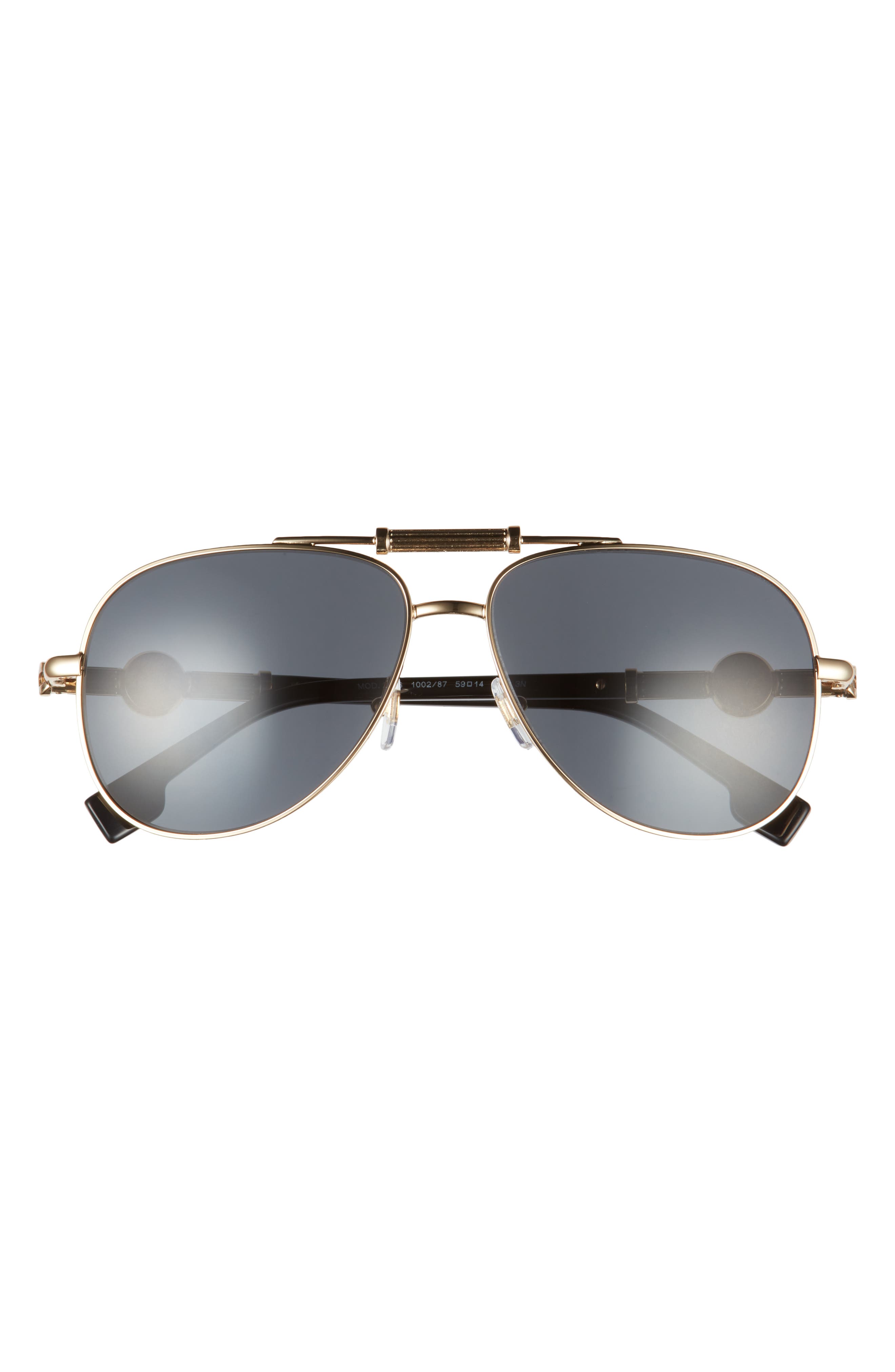 versace 59mm aviator sunglasses