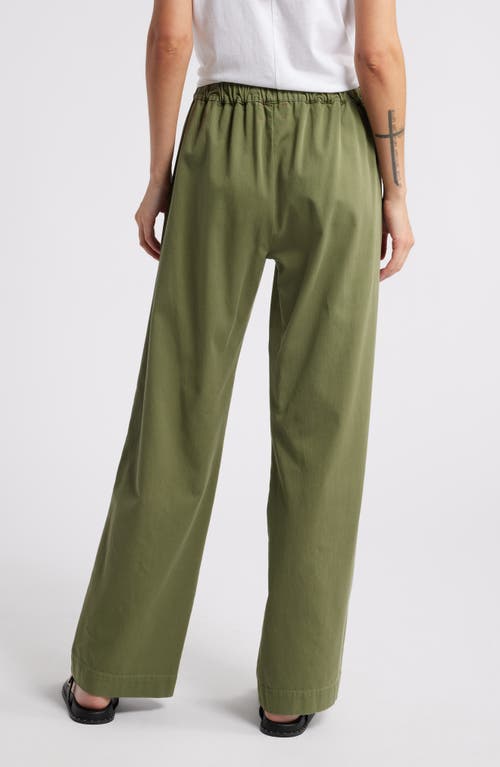 Shop Xirena Xírena Dash Cotton Wide Leg Pants In Hazy Sage