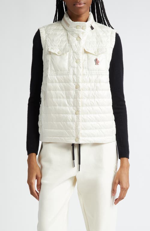 Moncler Grenoble Gumiane Quilted Puffer Vest Silk White at Nordstrom,