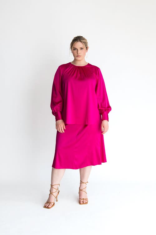 Gabriella Rossetti Mimosa Blouse in Raspberry 