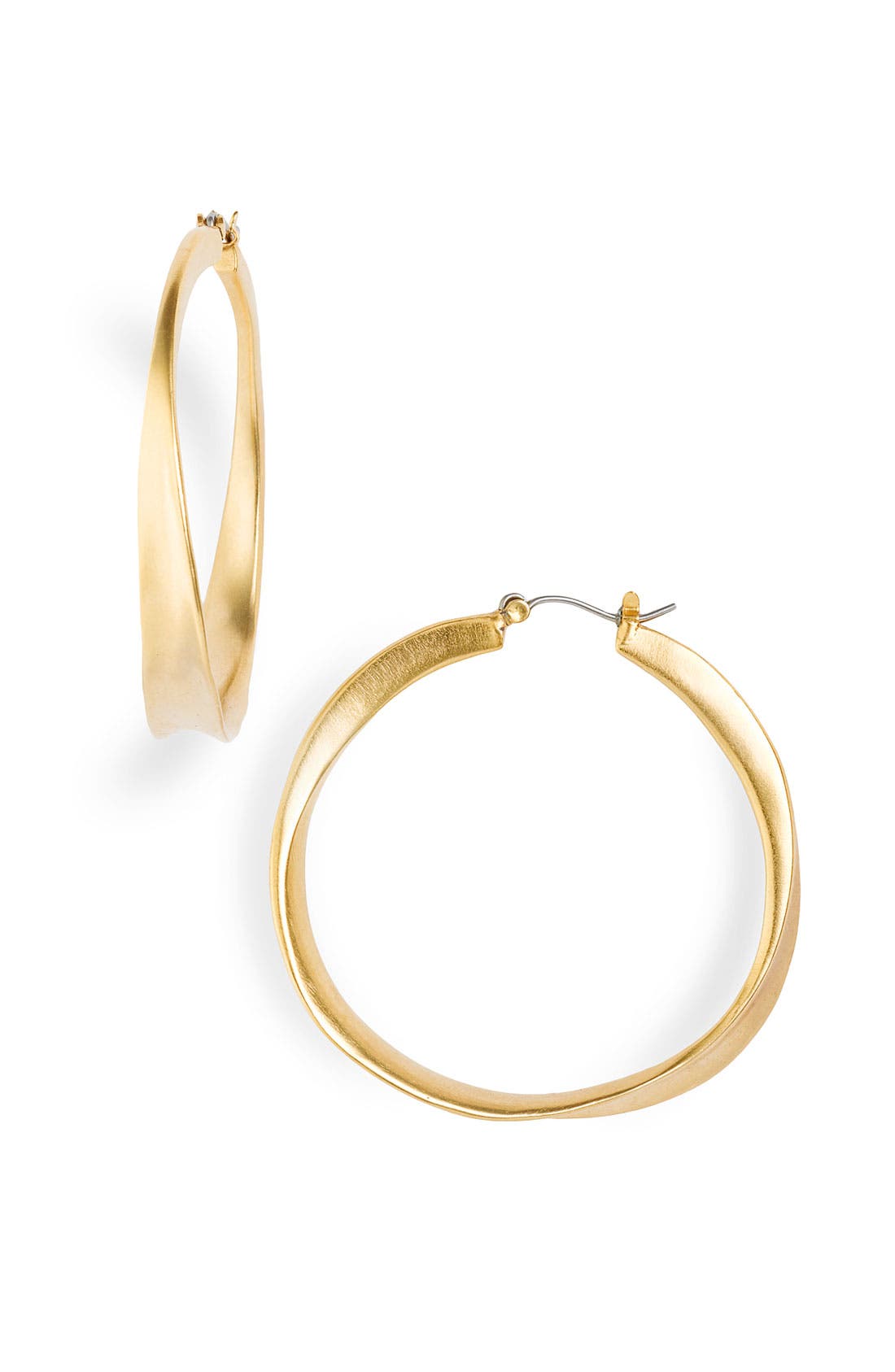 Nordstrom Ahead' Brushed Hoop Earrings Nordstrom