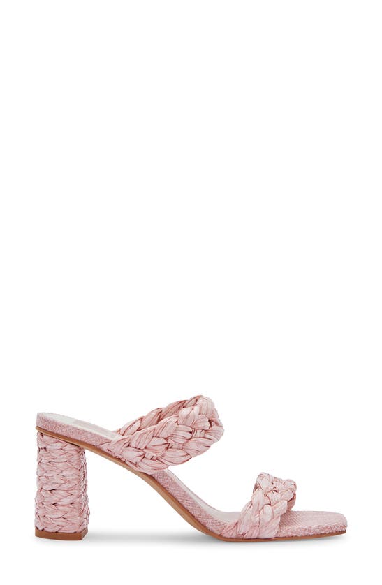 Dolce Vita Paily Raffia Braided Sandal In Pink