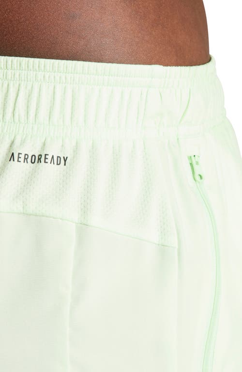 Shop Adidas Originals Adidas Tr-es 3-stripes Running Shorts In Semi Green Spark/black