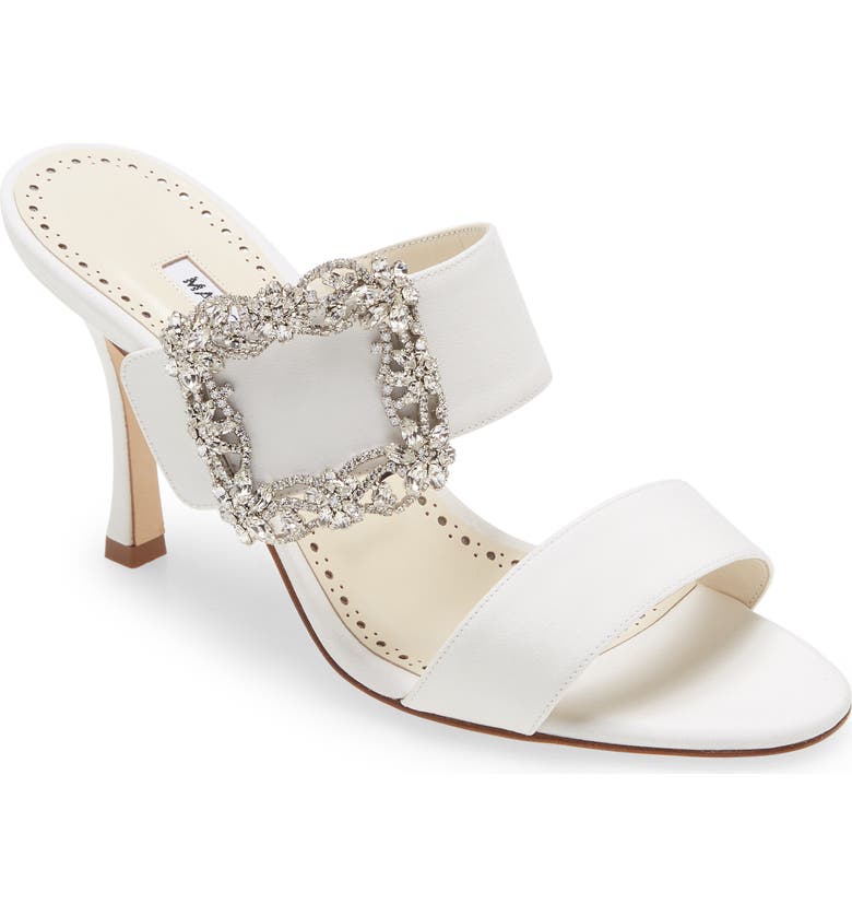 Manolo Blahnik Gable Crystal Buckle Slide Sandal Nordstrom Manolo Blahnik Gable Crystal Buckle Slide Sandal Nordstrom
