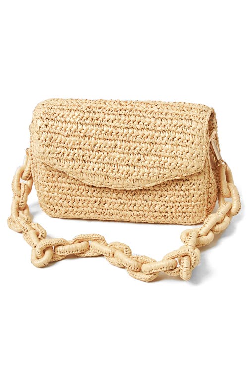 L*SPACE LSPACE SUNRISE RAFFIA SHOULDER BAG 