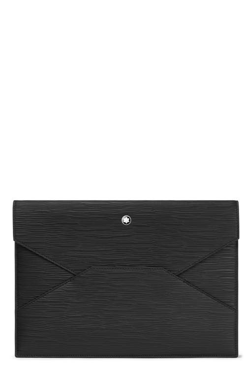 Montblanc Meisterstück Leather Envelope Pouch in Black at Nordstrom
