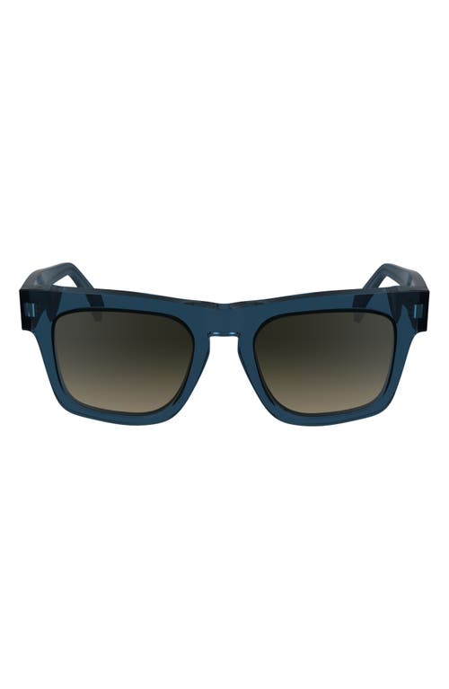 Paul Smith Kramer 51mm Rectangular Sunglasses In Blue