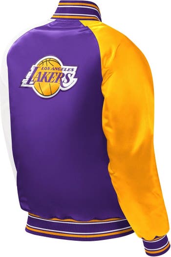 Starter Women's Los Angeles Lakers Varsity Satin Full-Snap Jacket XXL / Lakers Purple Women Sportswear