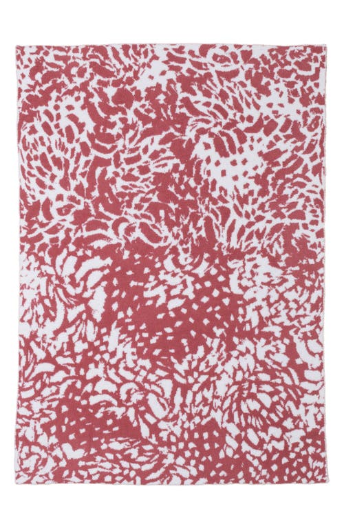 barefoot dreams CozyChic™ Bloom Throw Blanket in Pearl-Pink Coral