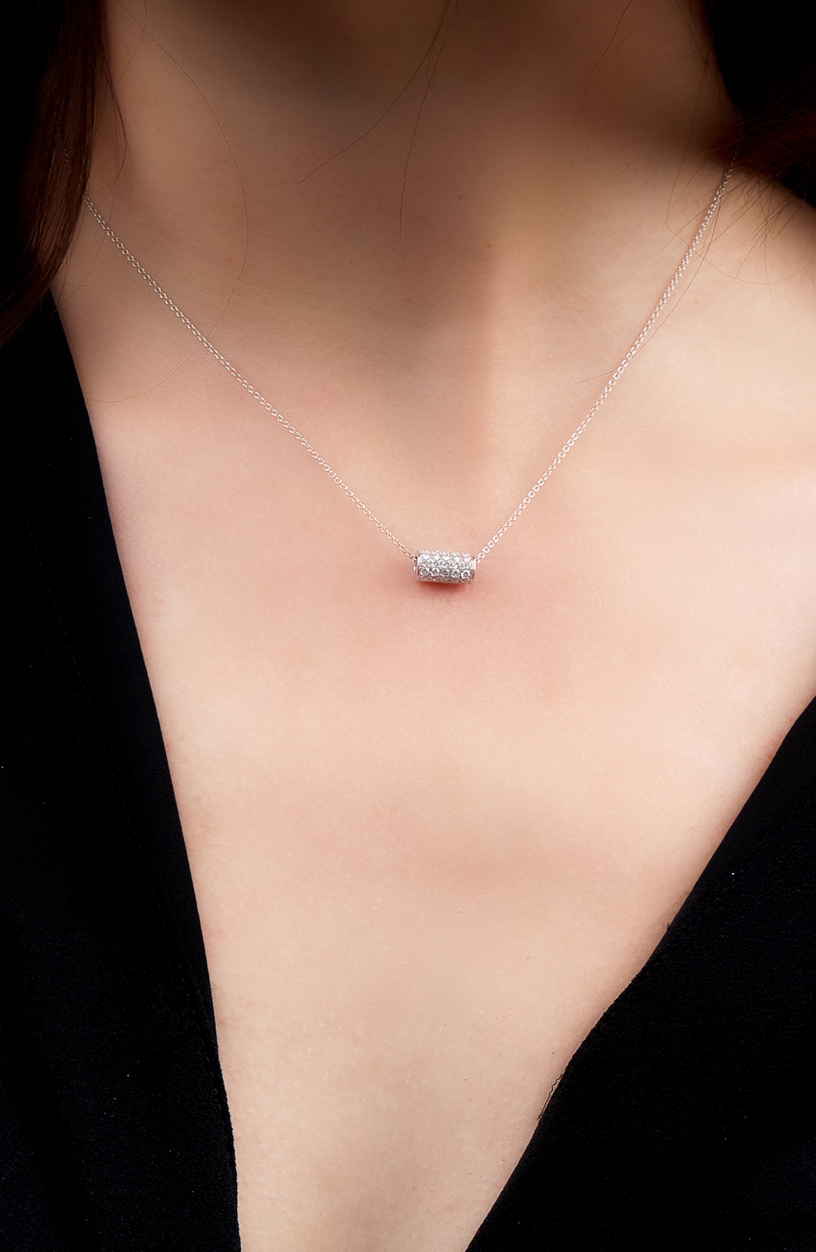 Bony Levy Diamond Barrel Pendant 