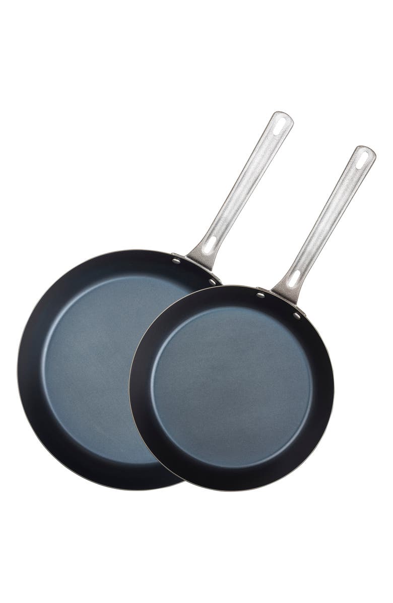 VIKING Set of 2 Carbon Steel Frying Pans, Main, color, CARBON STEEL