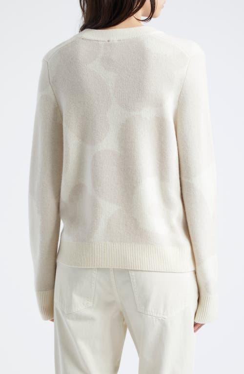 Shop Marimekko Aukio Unikko Wool & Cashmere Sweater In Light Bluish Grey Light Grey