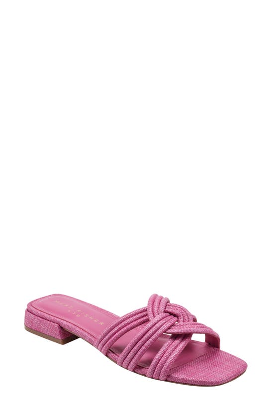 Shop Marc Fisher Ltd Casara Slide Sandal In Medium Pink 660