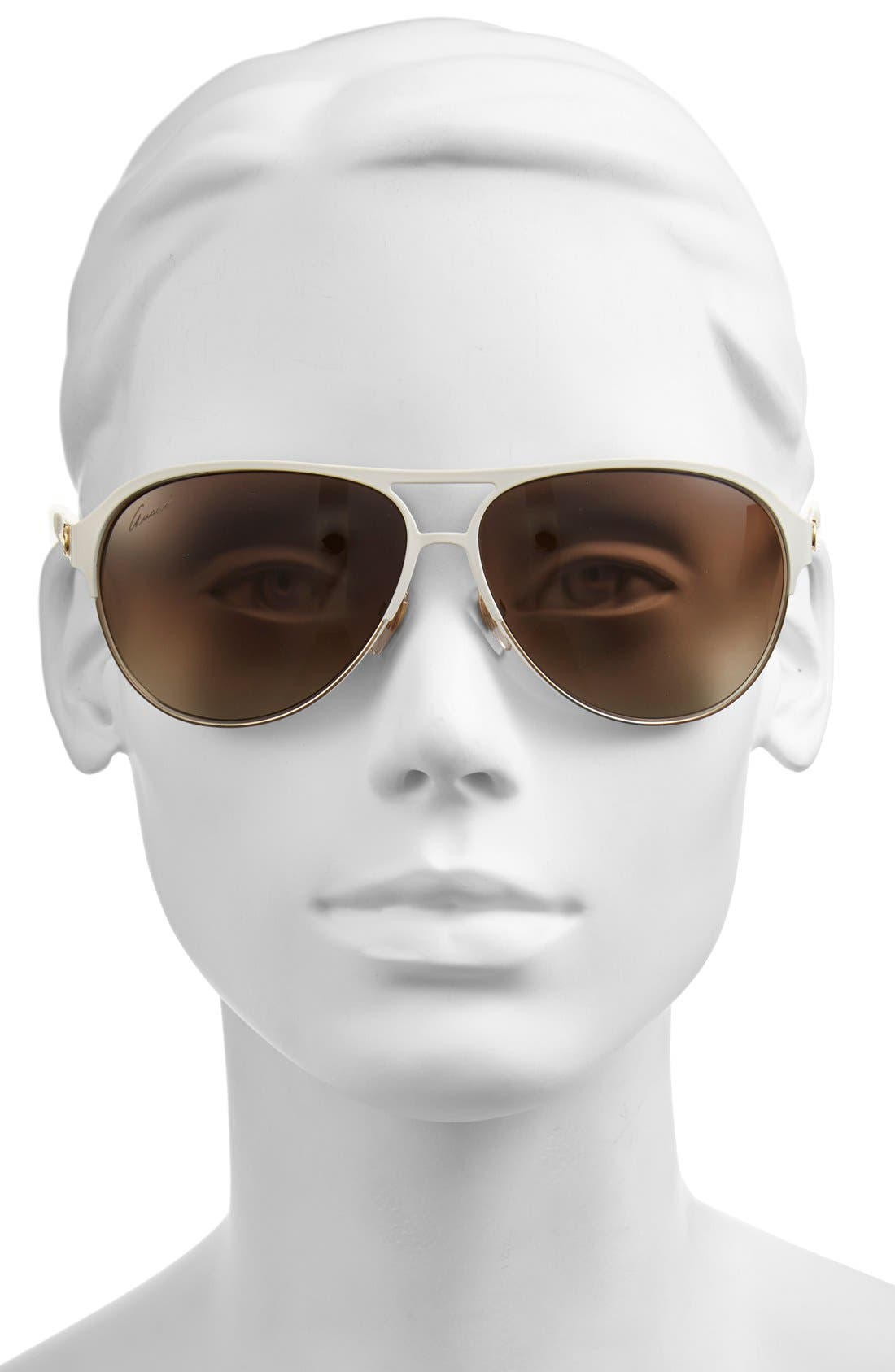gucci 62mm aviator sunglasses