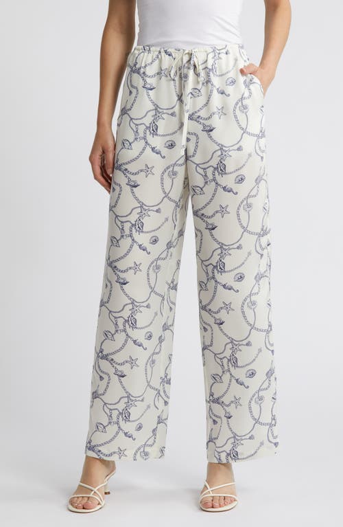 Rails Damani Wide Leg Drawstring Pants Nautical Chain at Nordstrom,