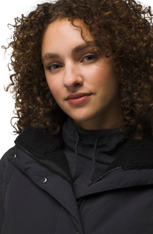 Prana Encinitas Quilted Vest In Charcoal