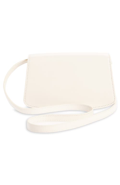 Shop The Row Sofia Leather Crossbody Bag In Ivory Pld