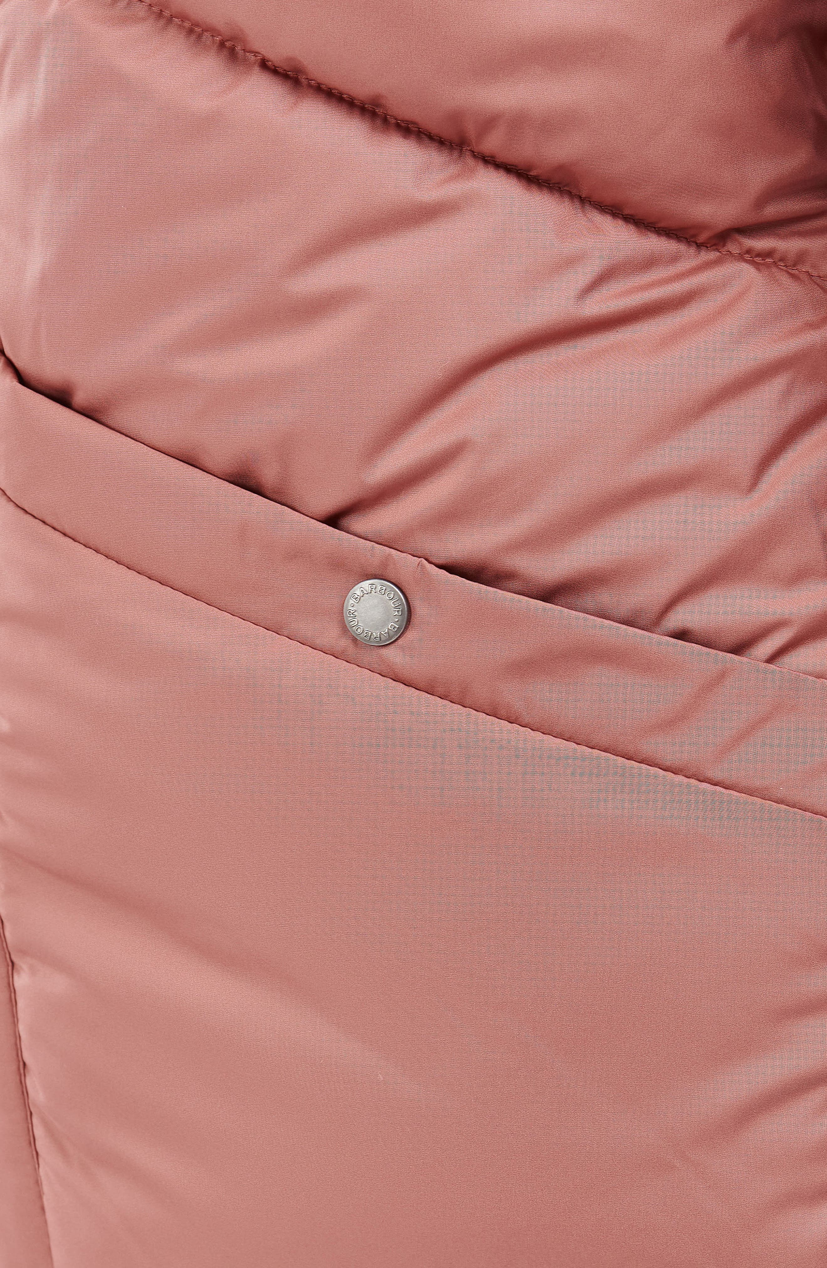 Barbour Women's Cabot Quilted Puffer Jacket in Rose Blush/Sand Dune