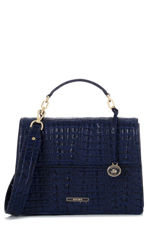 Navy blue store brahmin handbags