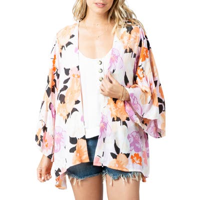 Rip Curl Lakeshore Open Front Cardigan, Purple