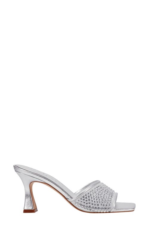 Shop Marc Fisher Ltd Delaney Slide Sandal In Silver