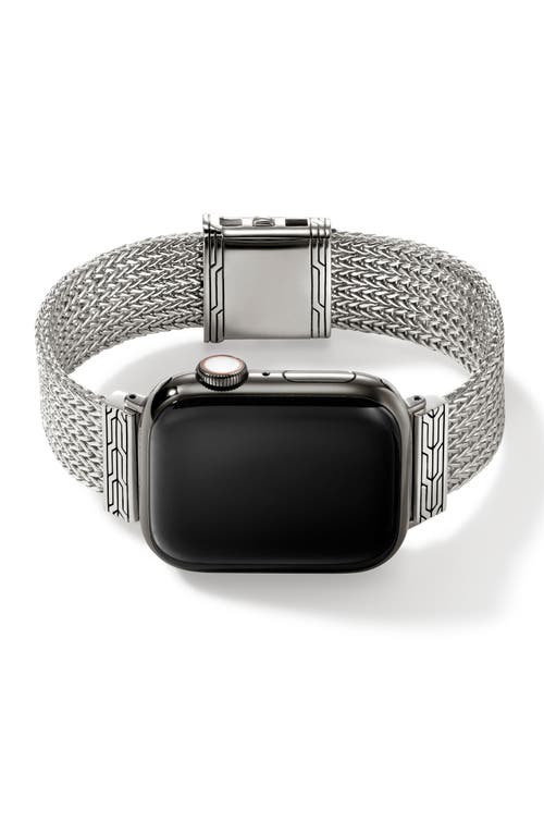 John Hardy Smart Watch Strap, 18mm in Silver at Nordstrom