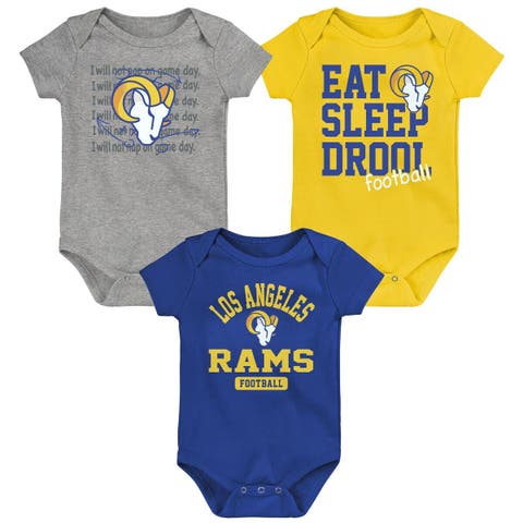 Outerstuff Newborn & Infant Heather Gray New York Mets Extra Base Hit Raglan Full-Snap Romper at Nordstrom, Size 3-6 M